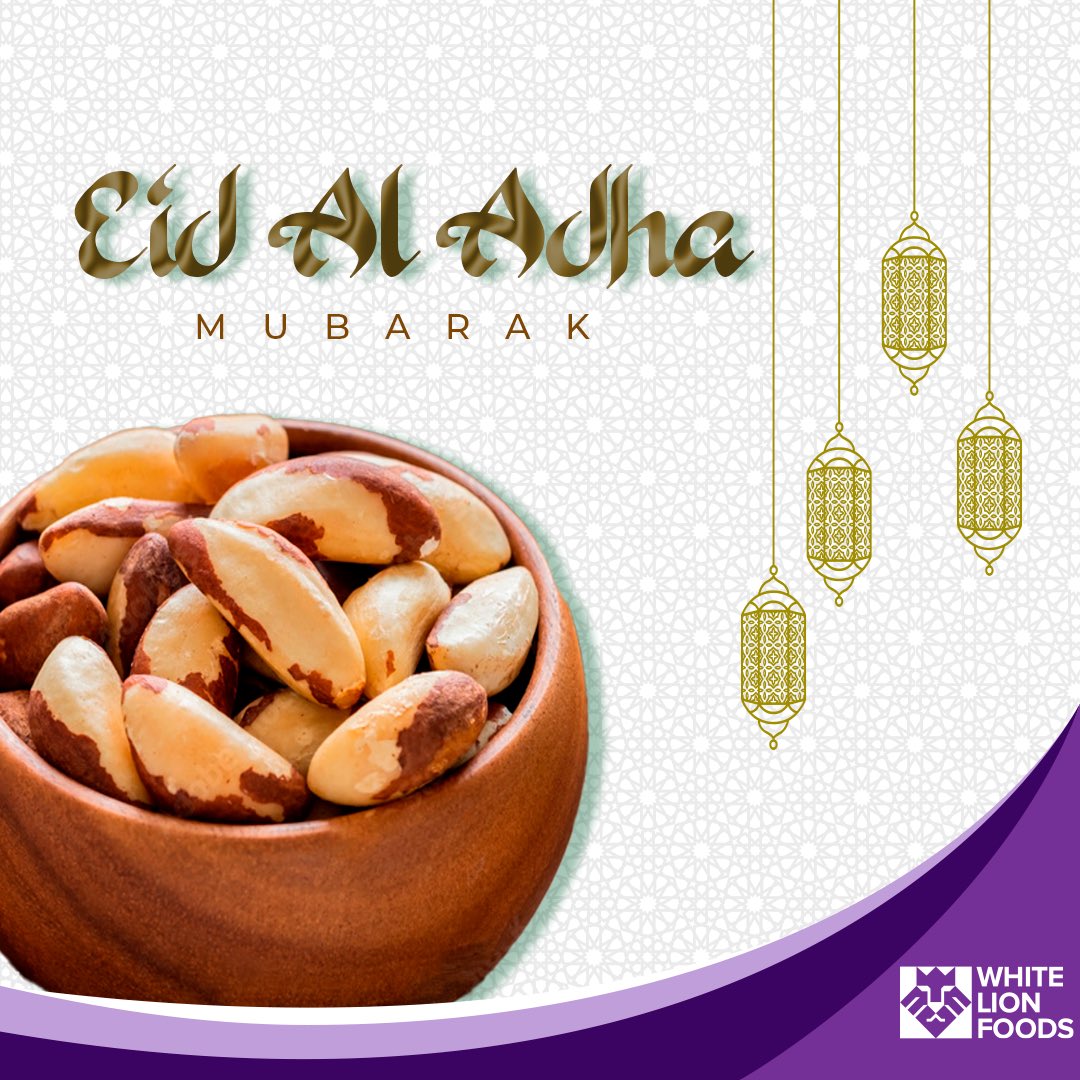 whitelionfoods's tweet photo. Eid Mubarak! ✨May you and your family be blessed on this glorious day🌙🐐
______
#eidmubarak #WhiteLionFoods #AmazonNuts #BrazilNuts #Halal https://t.co/y87q17BvRy