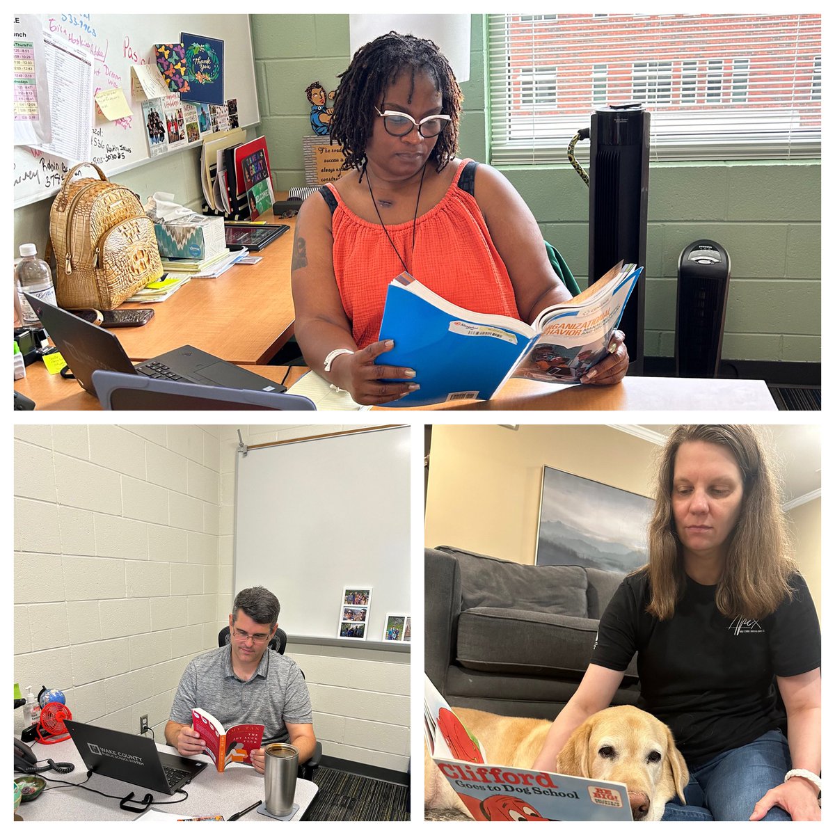 For work or pleasure, <a href="/ApexHighSchool/">Apex High School</a> admin are having a summer of reading. Did you know that our Media Center is open every Thursday from 10-1 this summer? I challenge the class of 2027 to come out, check out a book and get reading! <a href="/PEAKtotheNINTH/">PEAKtotheNINTH</a> <a href="/aepettifer/">Aubrey Pettifer</a>