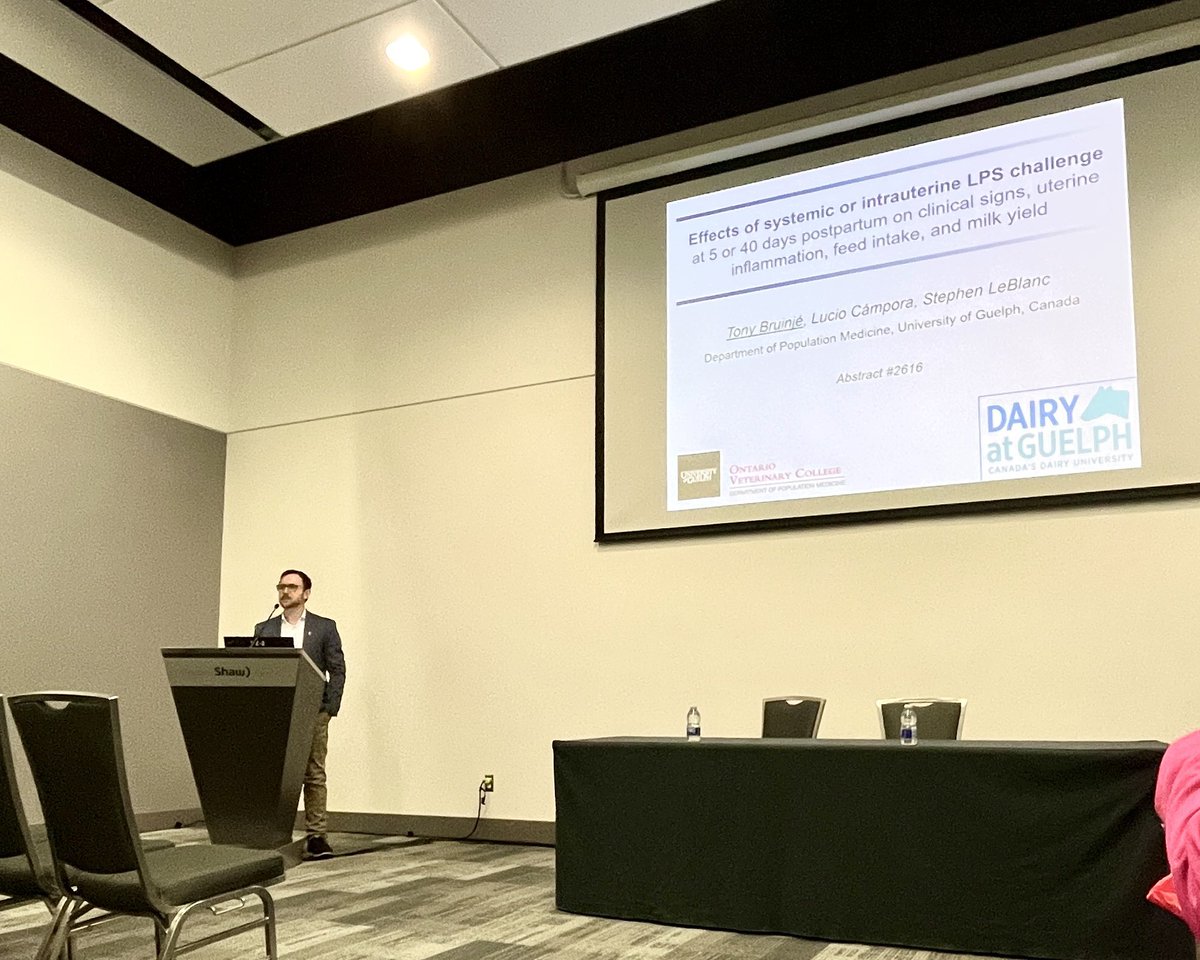 Dairy at Guelph (@dairyatguelph) on Twitter photo Dr. Tony Bruinjé from the Department of Population Medicine, <a href="/OntVetCollege/">Ontario Veterinary College</a> shares his work this morning at #ADSA2023 Dr. Tony Bruinjé from the Department of Population Medicine, <a href="/OntVetCollege/">Ontario Veterinary College</a> shares his work this morning at #ADSA2023