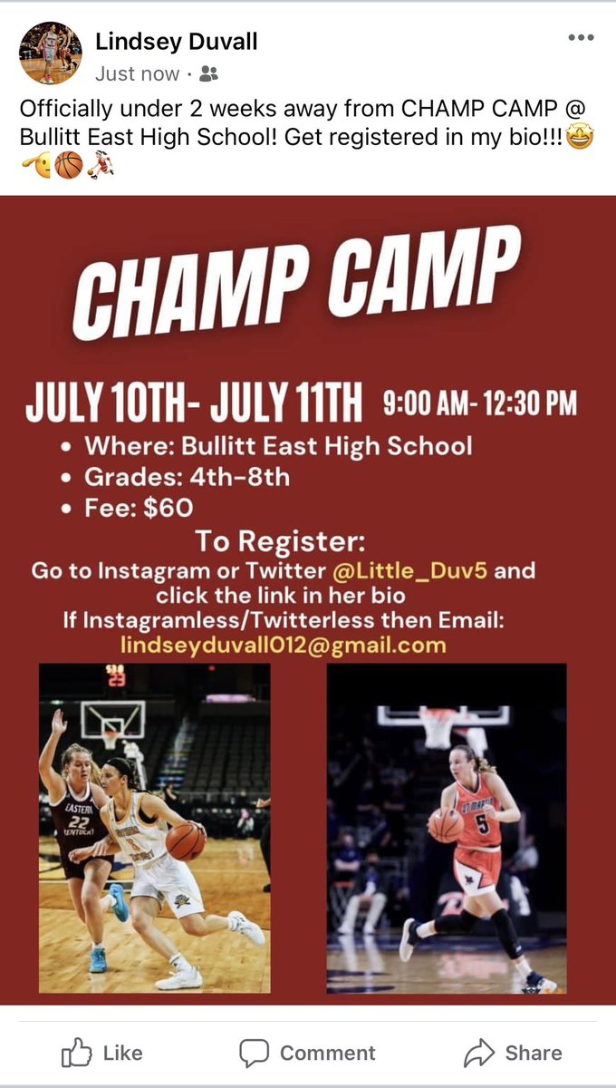 Getting so close!!!! Under 2 weeks! Get registered ASAP if you’re ready to have some fun😎⛹🏻‍♀️🏀