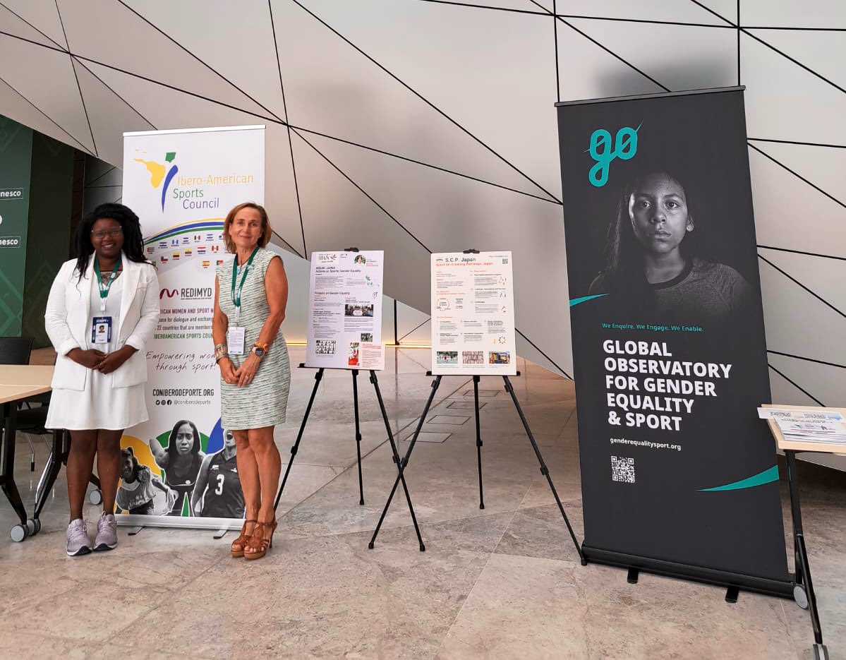 coniberodeporte's tweet photo. 🟣 La Red Iberoamericana de Mujer y Deporte (#REDIMYD) del @coniberodeporte ha participado hoy en la reunión convocada por el Observatorio Global @GOGESport en #MINEPS7.
🌎 Representantes internacionales han puesto en común sus proyectos sobre igualdad de género en el deporte. https://t.co/DKQRvki8UX