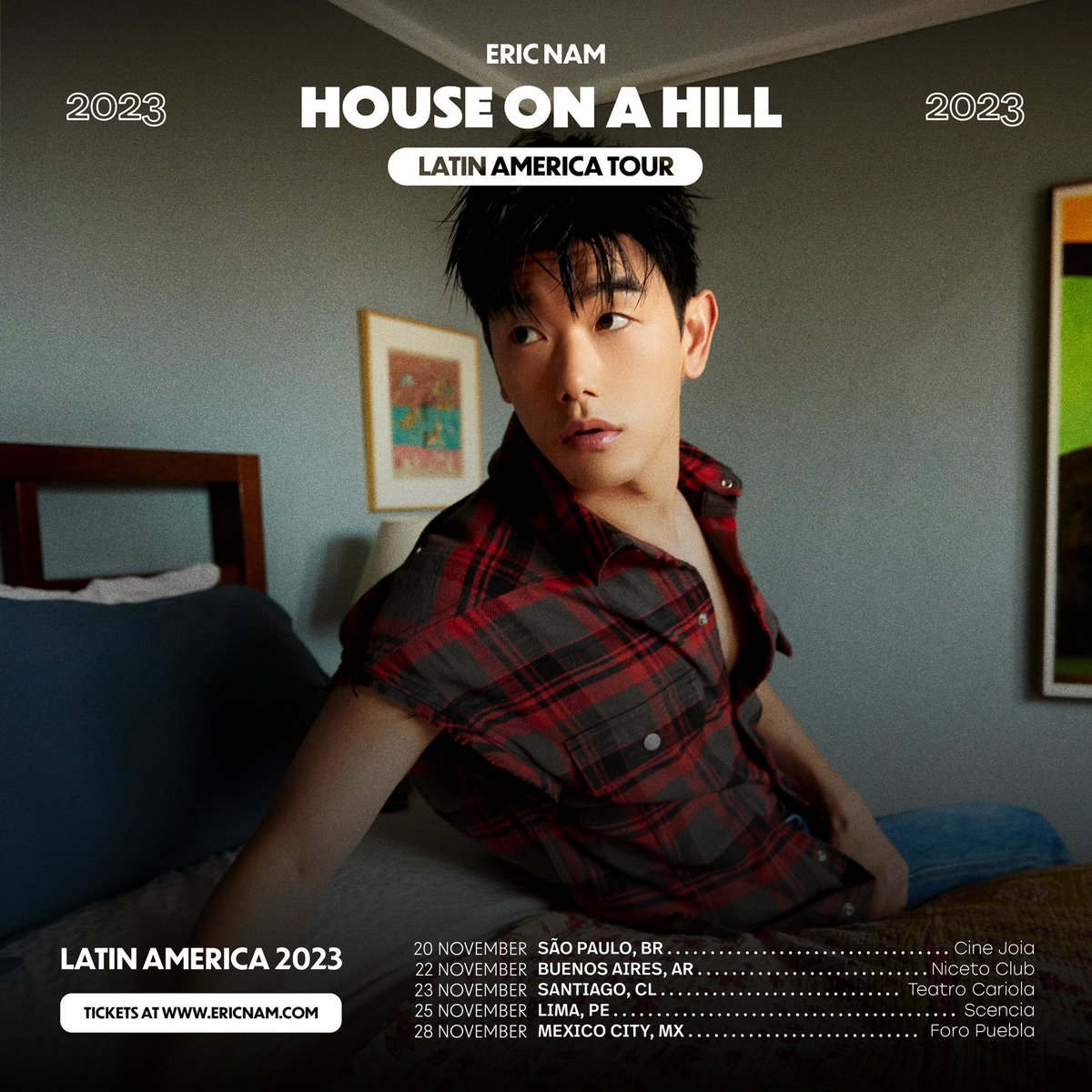 ailoviutl's tweet photo. Eric Nam 🎤 House On A Hill Tour 2023
28 de Noviembre 🗓️
Foro Puebla 🏟️
CDMX 📍

🎟️ Venta a Fans 10:00 AM 🎟️ 💳 Acepta casi todas las tarjetas excepto: BANCOPPEL, SPIN y SALDAZO 💳

Link: https://t.co/4RVpRymx1F
Código: ERICISBACK

🎫 Fechas de Preventa 🎫

Preventa a Fans 28 de Julio 10:00 AM
Venta General 30 de Julio 11:00 AM

🎟️ Precios de Boletos 🎟️

Boletera: Boletia 

#EricNam #HouseOnAHill Latin America