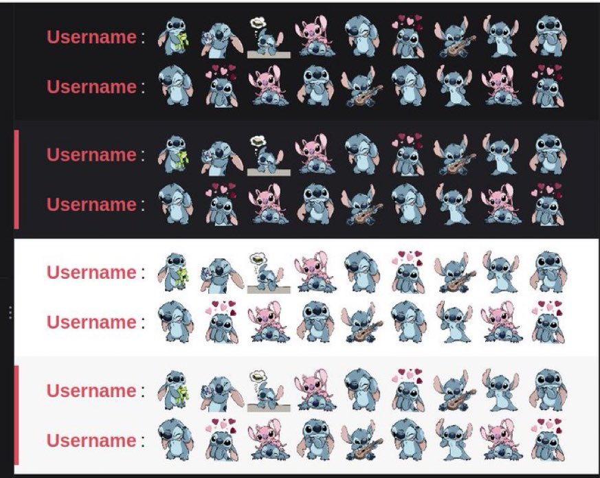 Tengo emotes de stitch si a alguien le interesa que me hable por md ! Que algunos ya los tengo reservados !