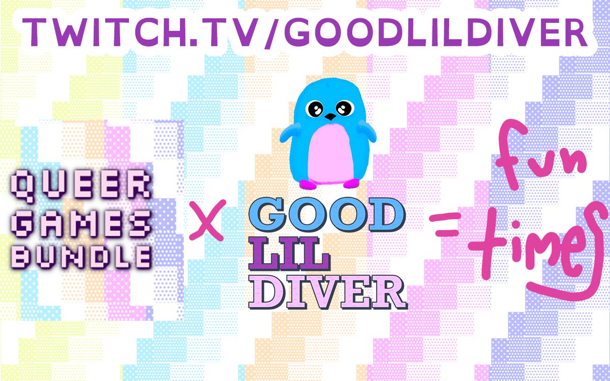 forget to pay your PRIDE dues? i have a solution - come support the QUEER GAMES BUNDLE with me 🐧🌈🏳️‍⚧️

twitch.tv/goodlildiver

#queergamesbundle #queer #lgbtqia #lgbtq #nonbinary #genderqueer #bisexual #pansexual #stream #twitch #streamer #gayming #pride #PrideMonth