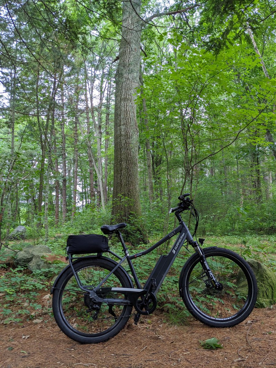 Waiting for the showers to pass. #ebikes