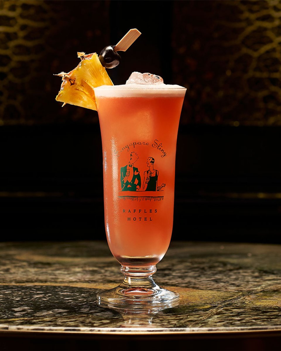At Raffles #InternationalPineappleDay is #SingaporeSlingDay. Join us in celebrating the famous, pineapple-infused take on the classic Gin Sling born at #RafflesSingapore’s Long Bar in 1915. #RafflesHotels @RafflesHotelSIN