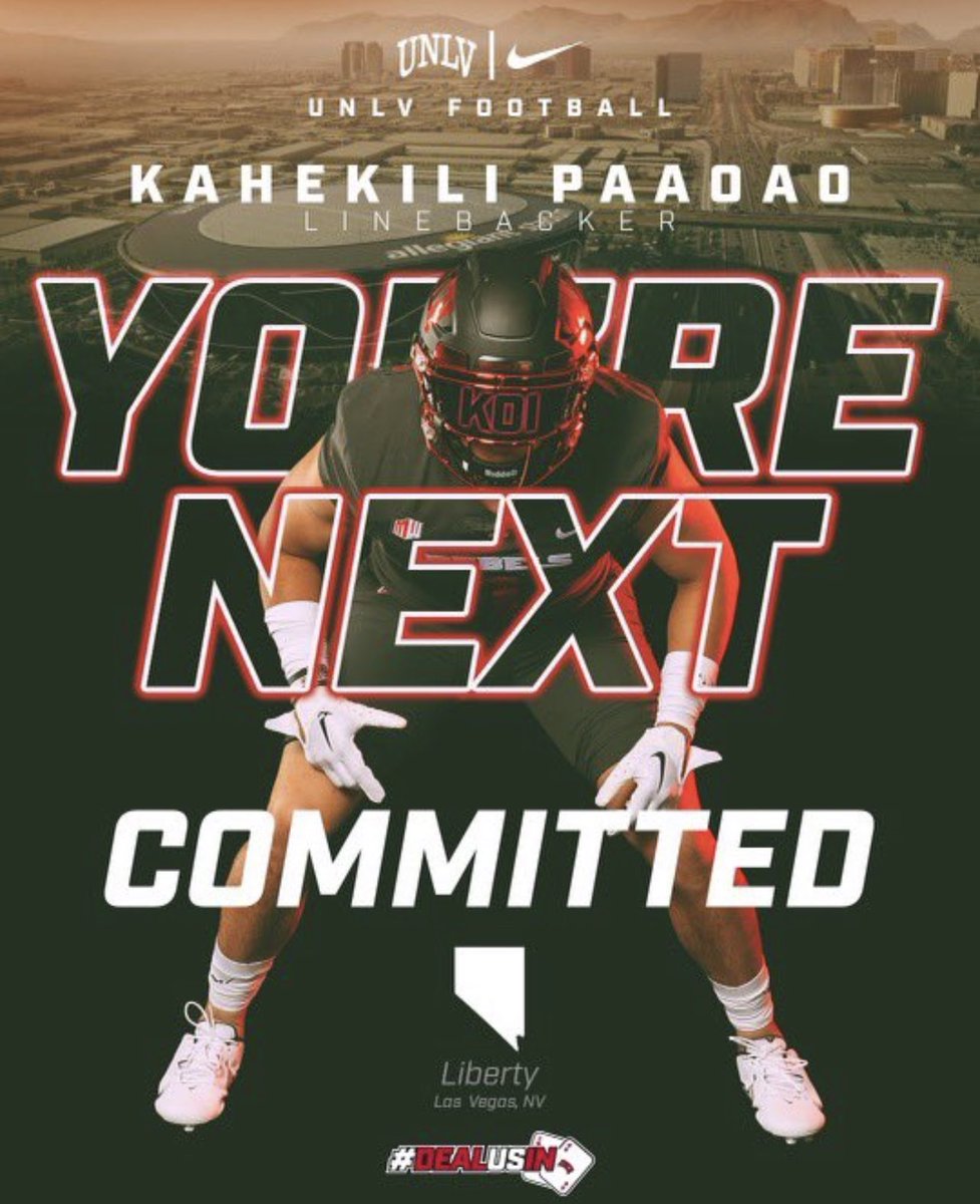 CBnLV's tweet photo. Shout out to the 2024 #UNLVfb commits.
H/T to @joearrigofsm, @RebelWayOrNoWay and @Reb4life777 for keeping #UNLV fans in the loop
#BEaREBEL 🎰 #DealUsIn24
@KarsonGordon24
@kahekili1_
@melvin_laster
@PahmahmieDarius
@KelaMoore2
@AdamohBryson https://t.co/zKNlEsQCkm