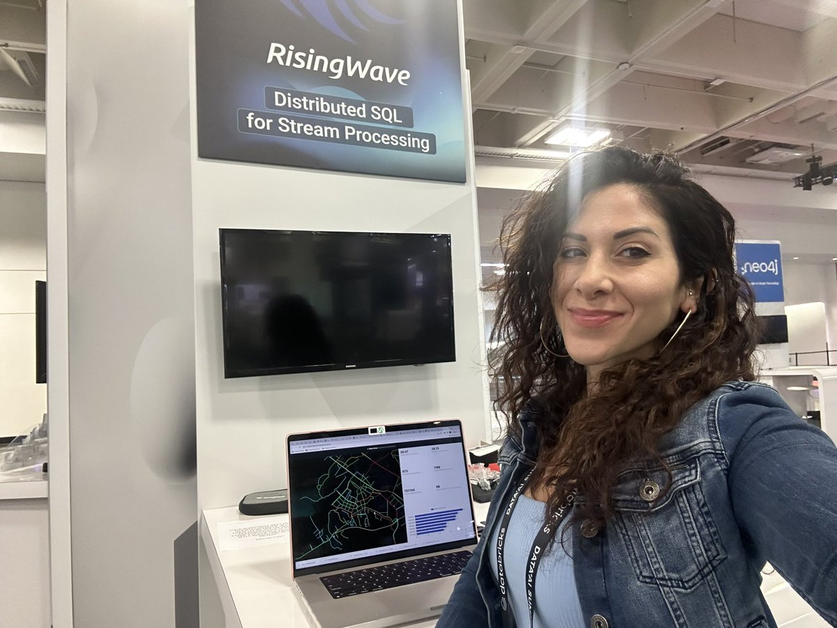Come visit and let’s nerd out 🤓on stream processing at the @RisingWaveLabs booth at @databricks #DataAISummit 🥳 📉📈🌊#realtimeanalytics #streamprocessing #apachekafka #risingwave #deltalake #lakehouse #ApacheSpark