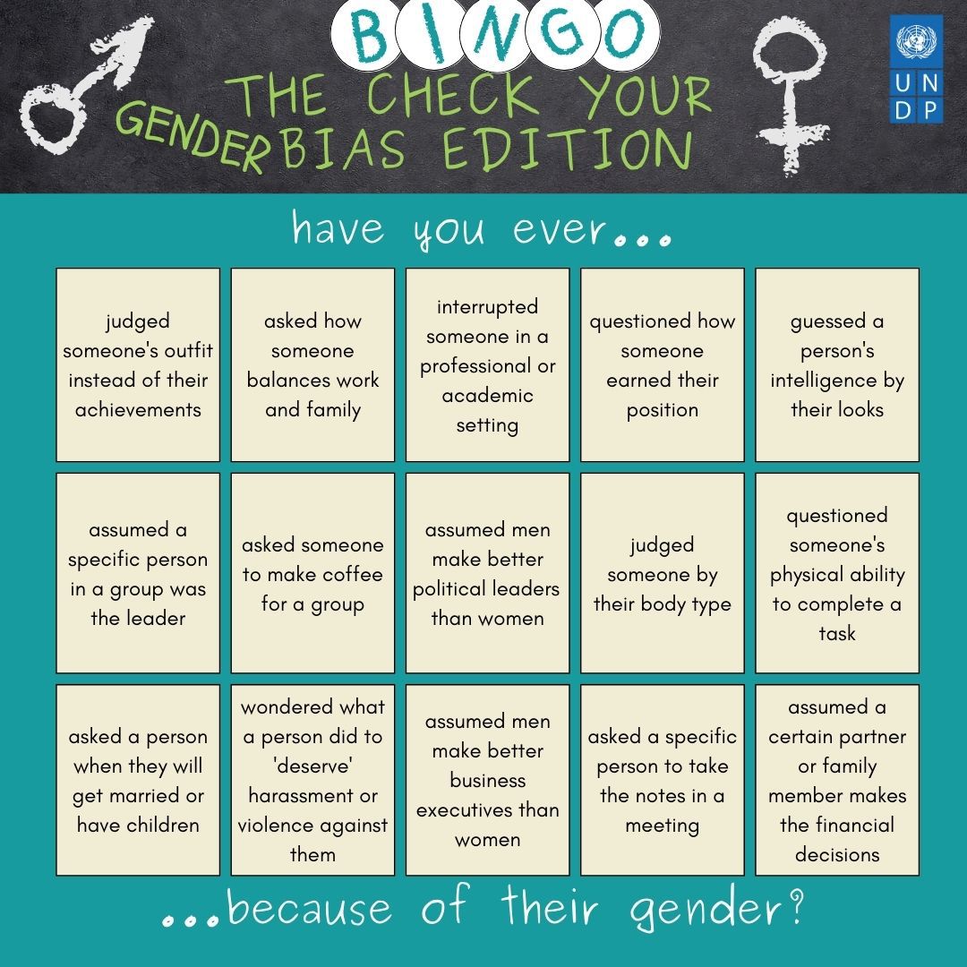 Gender bias is alive and well in the 21st Century & it casts a shadow over our beliefs & how we act on them. Read more in @UNDP’s 2023 Gender Social Norms Index and #CheckYourBias: bit.ly/44pIObZ