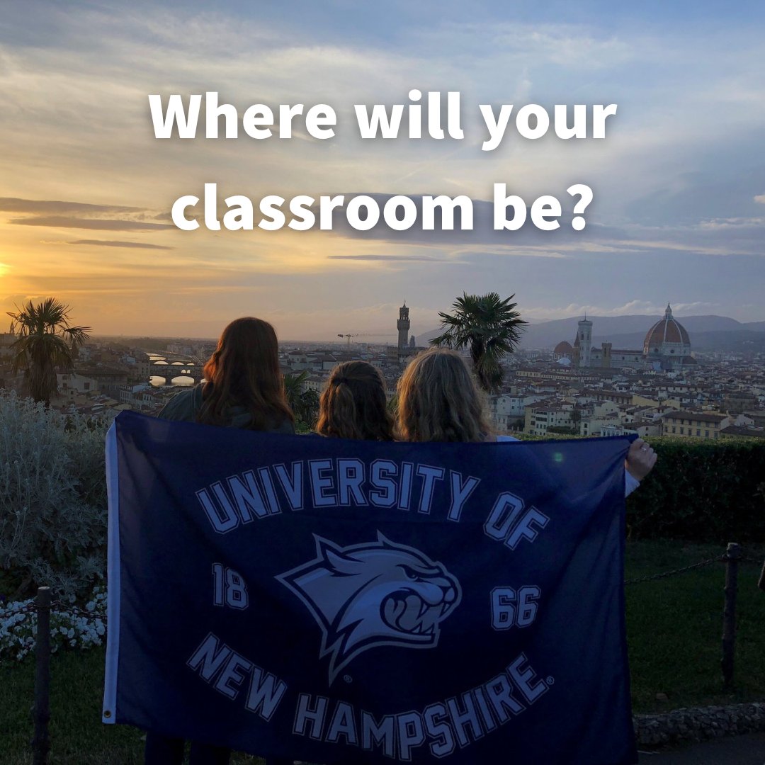 At UNH, your campus is global. You can complete your studies in Durham or you can take your education global. With over 400 study abroad programs, the possibilities are limitless. Learn more about global education at UNH: unh.me/46hf6aR