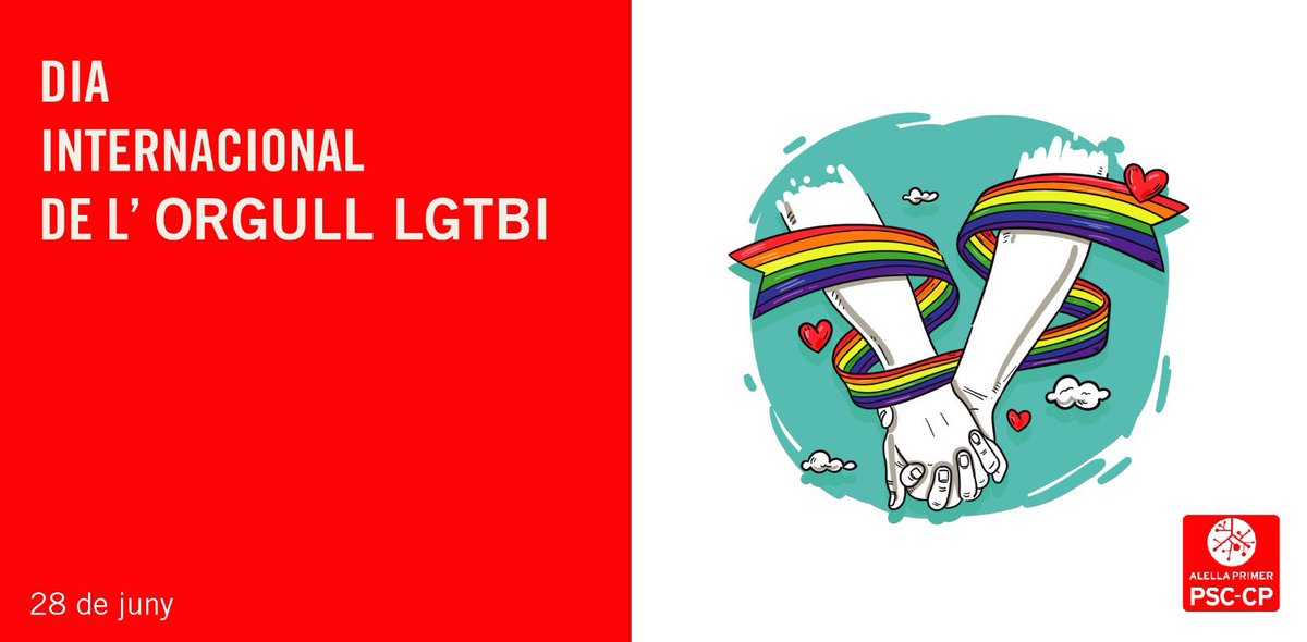 AlellaPrimer's tweet photo. El PSC reivindica la lluita “ferma i decidida pels drets i les polítiques LGBTI” 

https://t.co/U9bhd13nCK https://t.co/Em6KRjkfVJ