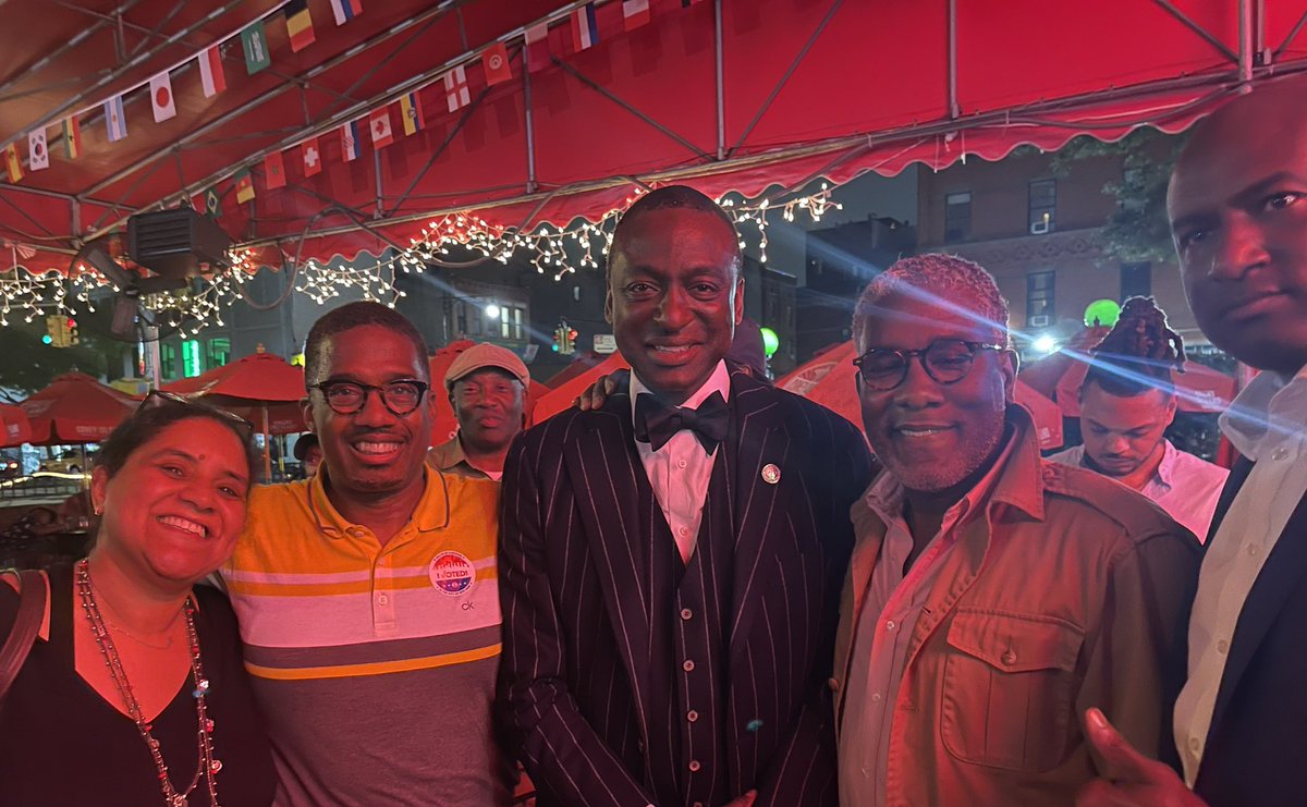 conradtillard's tweet photo. We did it! Congratulations Team Yusef Salaam! He has come from a mighty long way! From a prison cell at 15, to the city council chamber at 49!#onlyinamerica @dr_yusefsalaam https://t.co/y2PKFUtFYX