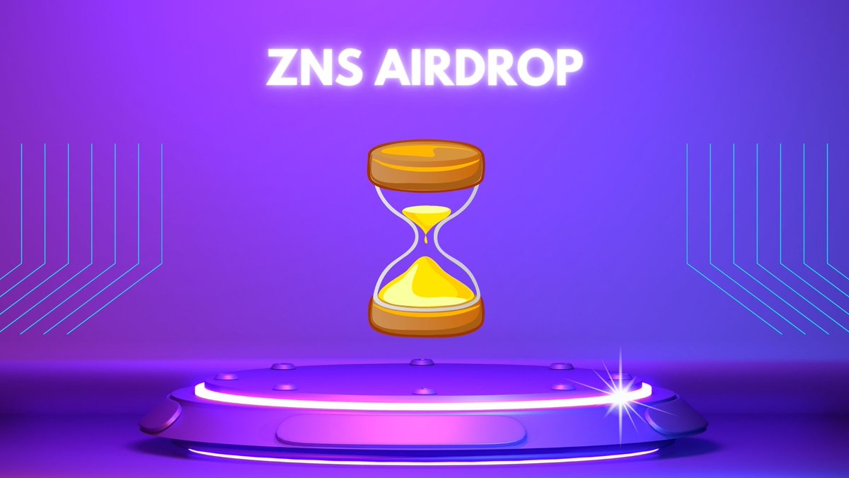 ⏰ The ZNS airdrop is about to kick off - Are you ready to claim your $ZNS? ZNS stand out as the only project supporting subdomains and the sole platform enabling the creation of IPFS websites 🎁 10,000 ZNS to 30 people ✅RT & Address & tag 3 ✅Join: zns.is/free