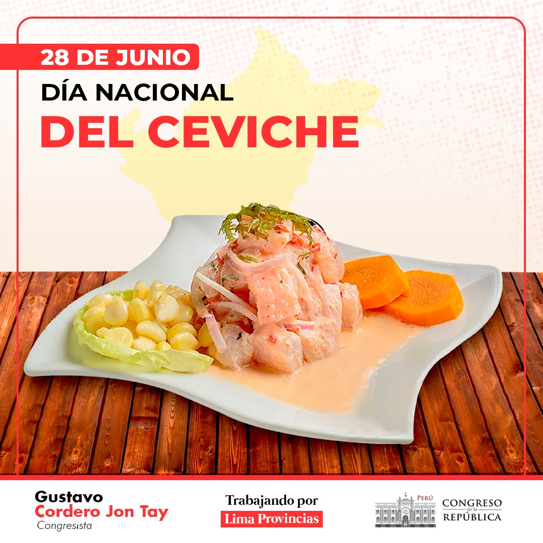 #Efemerides | Día nacional del Ceviche 🐟

El ceviche es un verdadero tesoro culinario que deleita los paladares de personas alrededor del mundo. El ceviche es mucho más que un plato, es un símbolo de identidad y tradición en nuestro país.

#CevichePeru #Perú #CevichePeruano 🇵🇪