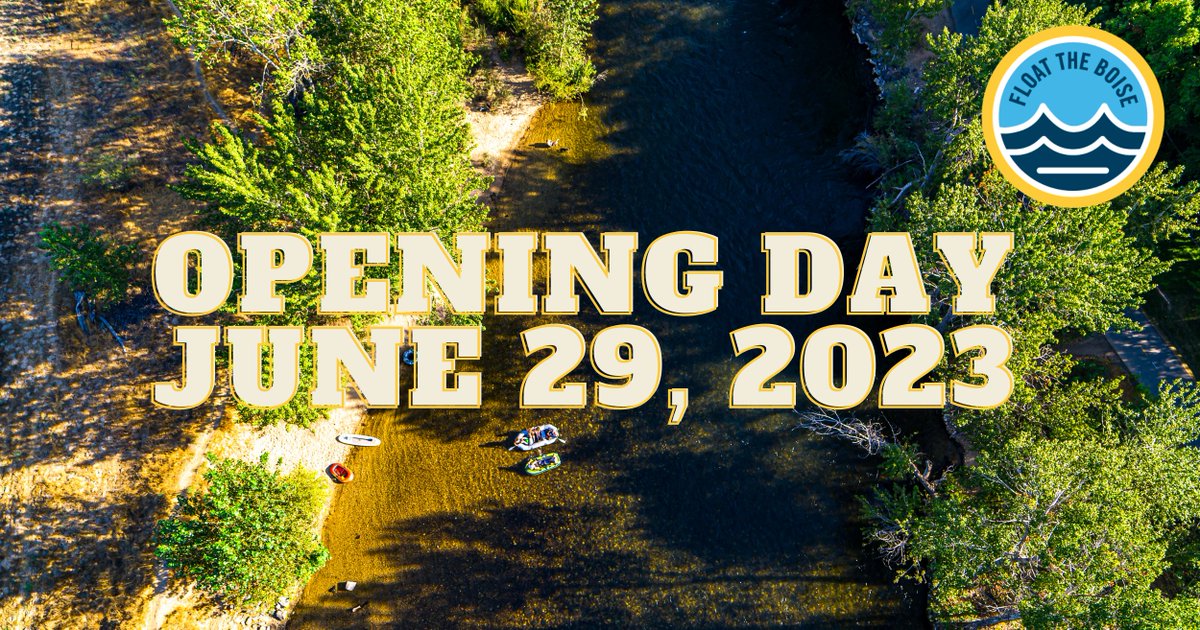 It's go time!💧🛟 The official Float the Boise season starts Thursday, June 29. Visit FloatTheBoise.org to have a safe and fun float this summer.