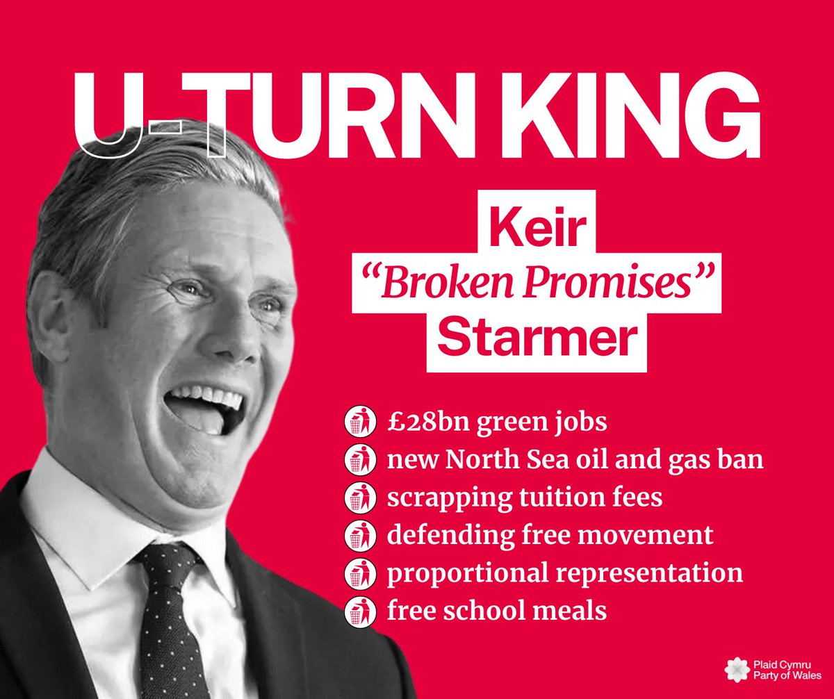 Plaid_Cymru's tweet photo. 🔁 The U-Turn King strikes again, now on rent controls.

🤷 So what DO you stand for, Starmer?

 👉 https://t.co/sDxJjdbuii https://t.co/HLKWVCmGyc