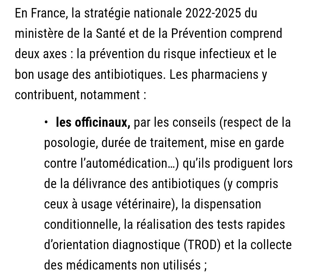 Quand @Ordre_Pharma omet systématiquement 'l'évaluation du choix d'une molécule', DONC la vérification que la prescription est appropriée pour l'indication, dans toutes ses communications sur l'antibiorésistance alors que lutter contre les prescriptions inappropriées EST LA BASE.