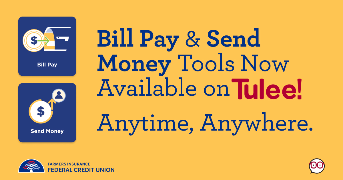 figfcu's tweet photo. Bill Pay and Send Money Tools are now available on Tulee. Check out our tutorial videos on YouTube for additional information.
Bill Pay: https://t.co/KmAT2sCP0x
Send Money: https://t.co/eKEnzTXnnO
#FIGFCU #DigitalBanking #CreditUnion #Fintech #EnrollToday #Enroll #June #Tulee https://t.co/RMmFg6VOdi