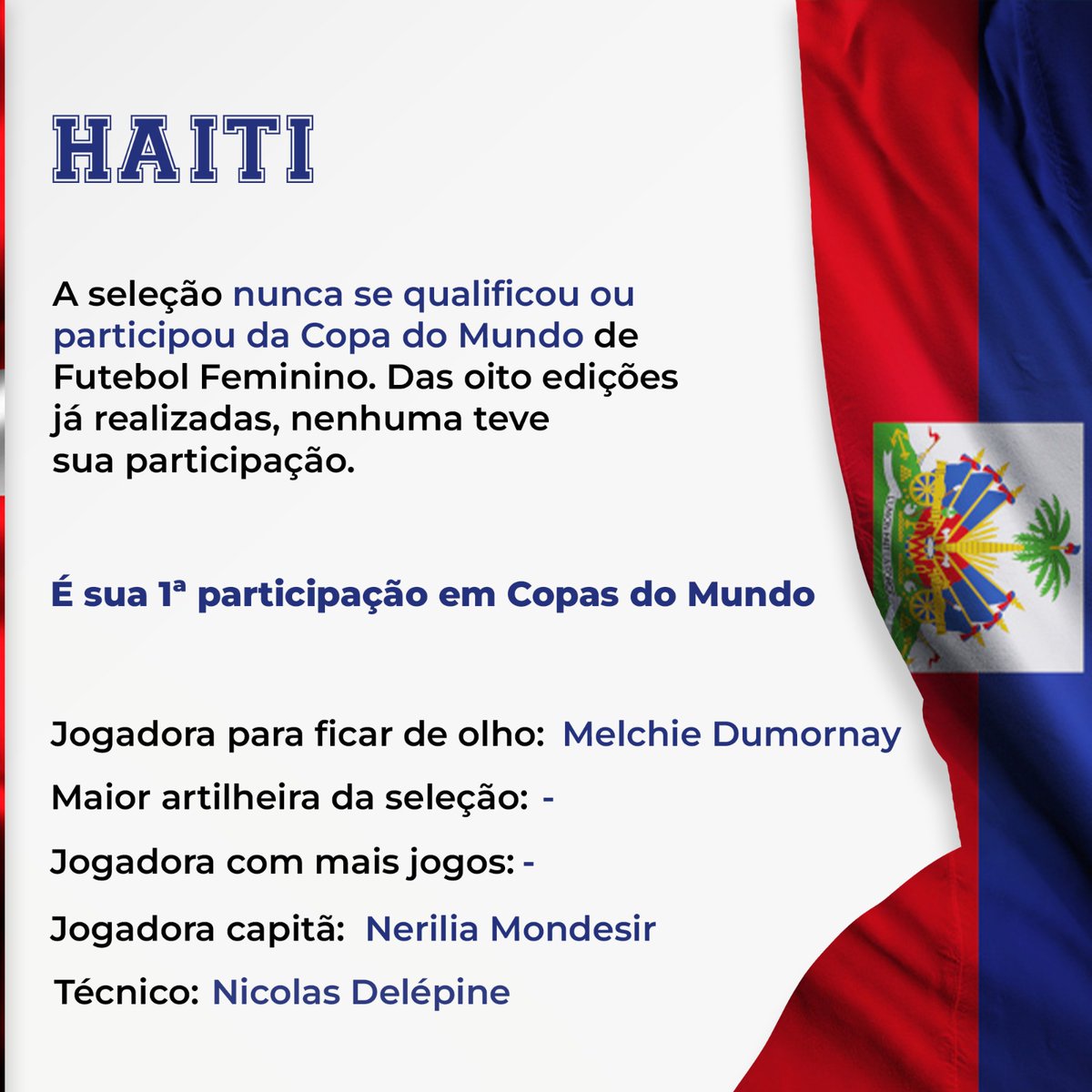 _Desfalcados's tweet photo. Haiti por ser a iniciante do grupo, não deve medir forças na tabela ⚽ https://t.co/biN7CmWIeR