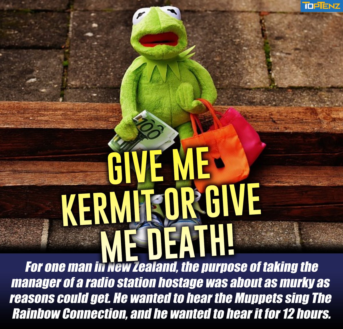 Hostage-taking often comes as a result of desperation or cruelty, depending on the situation. Sometimes it’s used as a tactic to try to achieve a goal. And this one is wild. #kermit #WednesdayMotivation #wednesdaythought

toptenz.net/10-utterly-unp…