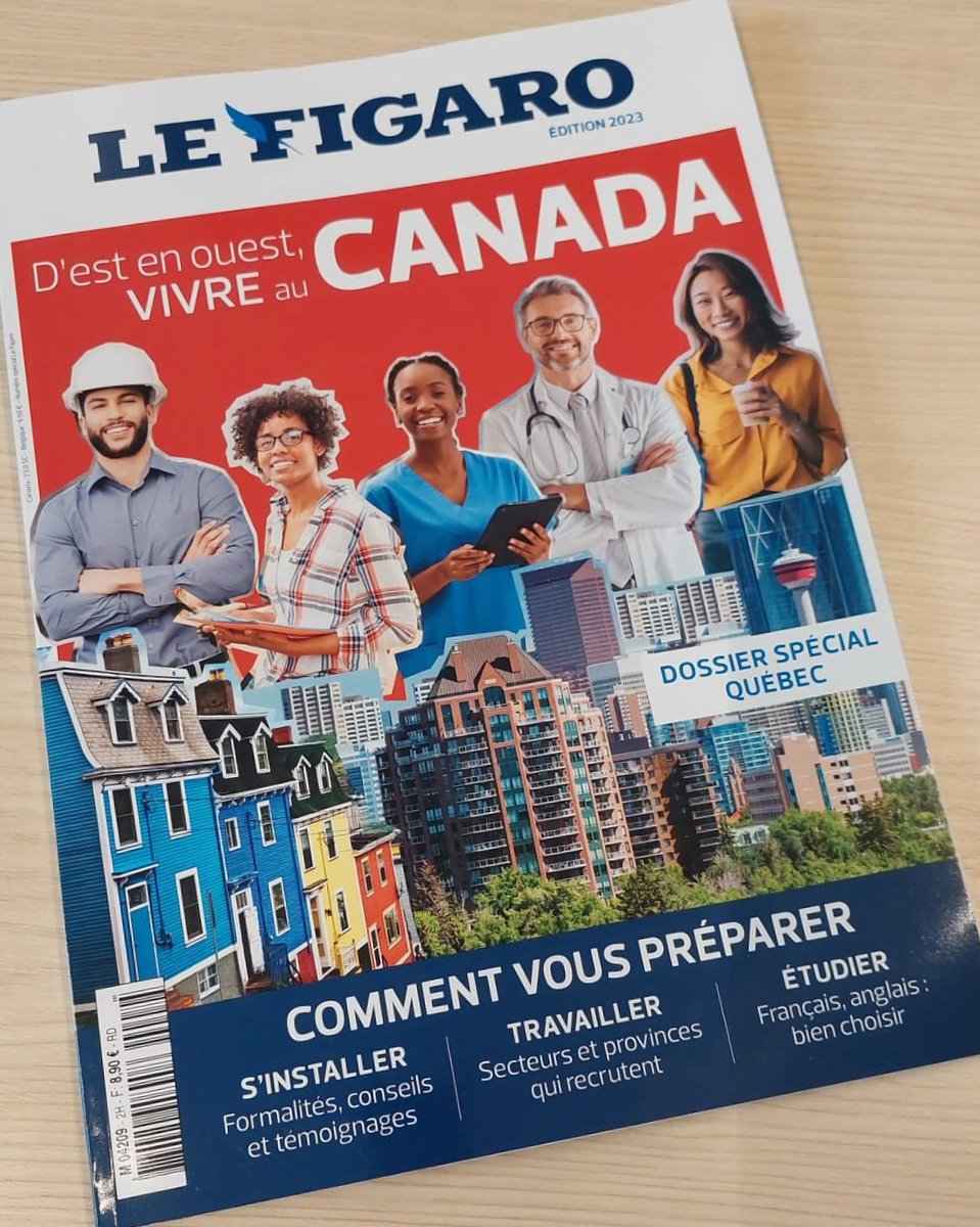 AmbCanFrance's tweet photo. 🗞 Demandez le journal ! Le hors-série spécial Canada du @Le_Figaro est en kiosque. Etudes, projets professionnels, processus d’#immigration : vous y trouverez de bons conseils pour votre projet au Canada 🇨🇦! https://t.co/vOnl9olIBX