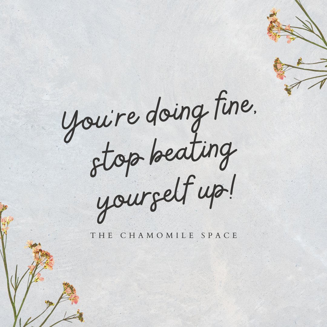 ChamomileSpace's tweet photo. When overthinking gets in the way, remind yourself that you are doing just fine. 

Have a creative or metaphysical business, event, course, or workshop to share? Add your listing

#doit #dontbeatyourself #enjoy #mindfulness #uplift #thechamomilespace #creatives #metaphysical https://t.co/Z1m84X1zOF