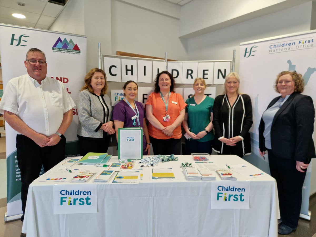HSEDubMidlands's tweet photo. #MRHPortlaoise yesterday held a #ChildrenFirst Awareness Day, a great opportunity to remind staff of their responsibilities in relation to Children First Legislation &amp; Guidance. Briefings were facilitated by  HSE Children First Training and Development Officer, Mary Ita Heffernan https://t.co/cHMUKZXavE