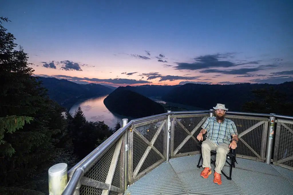 crehage's tweet photo. I sit atop the Schlögener Schlinge.
#TheLongestSit
#TheLongestWay
#Riverbends
https://t.co/JMdXX9rkXo https://t.co/pO7EIye9Id
