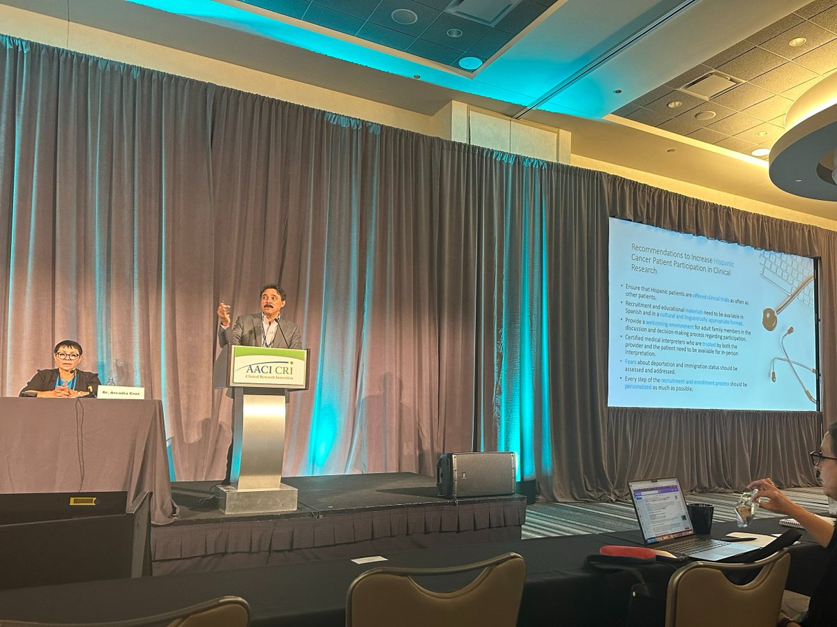 UCSD Moores Cancer Center- Clinical Trials Office (@ucsdcancercto) on Twitter photo Dr. Arcadia Cruz, PhD and Dr. Jesse Nodora, DrPH presenting at <a href="/AACI_Cancer/">Association of American Cancer Institutes</a> #CRI2023 in Chicago on It Takes a Community: Overcoming the Barriers to Decentralized Trials <a href="/UCSDCancer_COE/">UCSD Health Moores Cancer Center COE</a> <a href="/UCSDCancer/">UC San Diego Health Moores Cancer Center</a> Dr. Arcadia Cruz, PhD and Dr. Jesse Nodora, DrPH presenting at <a href="/AACI_Cancer/">Association of American Cancer Institutes</a> #CRI2023 in Chicago on It Takes a Community: Overcoming the Barriers to Decentralized Trials <a href="/UCSDCancer_COE/">UCSD Health Moores Cancer Center COE</a> <a href="/UCSDCancer/">UC San Diego Health Moores Cancer Center</a>
