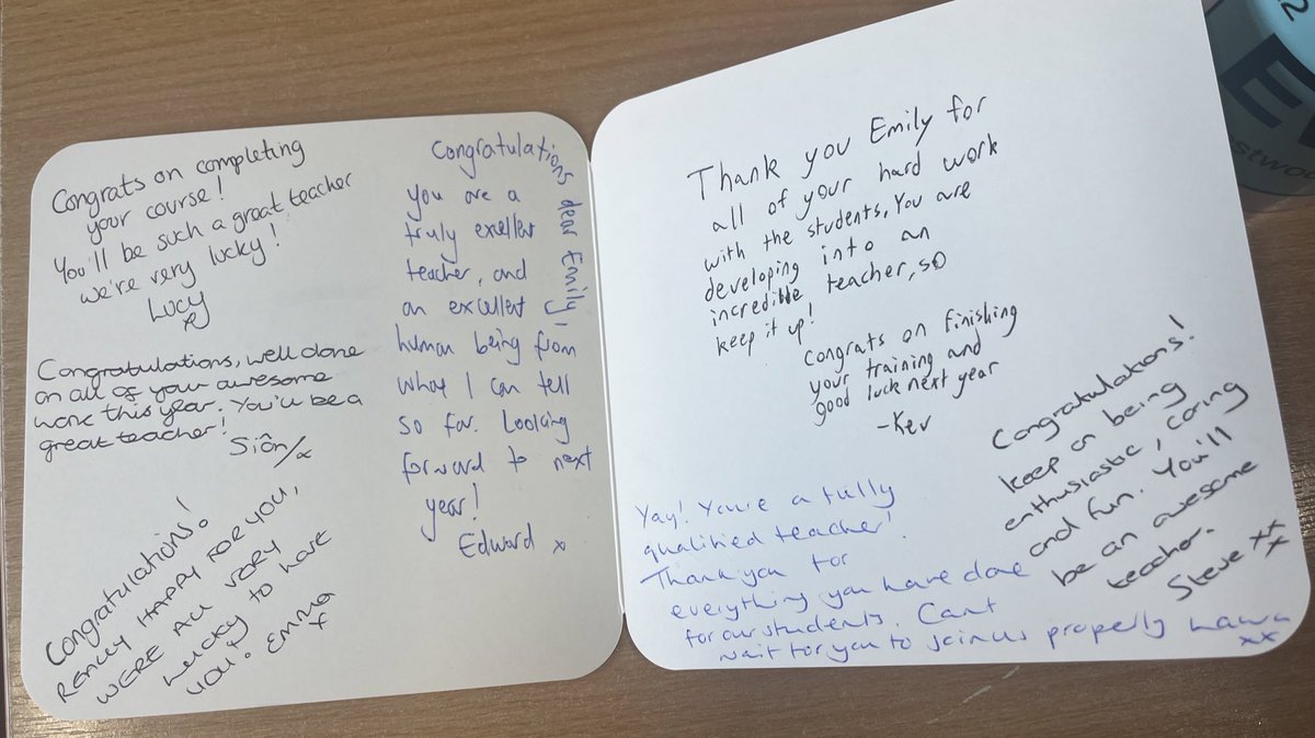 PGCE year is complete! ✅ I can’t believe I’ve finished my time as a trainee with <a href="/WoodrushTC/">Woodrush Training Consortium</a> and I can’t wait to start in less than two weeks properly as a teacher at <a href="/Woodrushhigh/">Woodrush High School</a> ! Now to celebrate with <a href="/UWPGSEC/">University of Worcester - PGCE Secondary course</a> tomorrow and holiday next week! 🥂🏝️