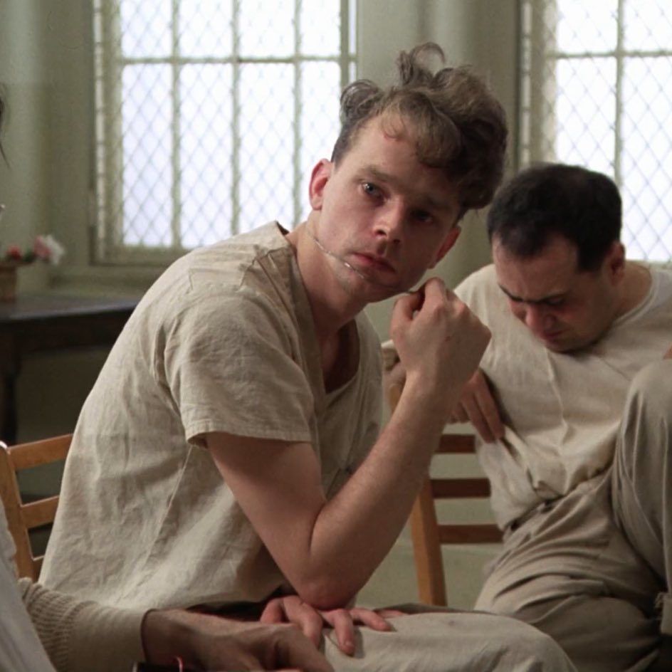 Thinking about Brad Dourif as Billy Bibbit in One Flew Over the Cuckoo's Nest (1975)