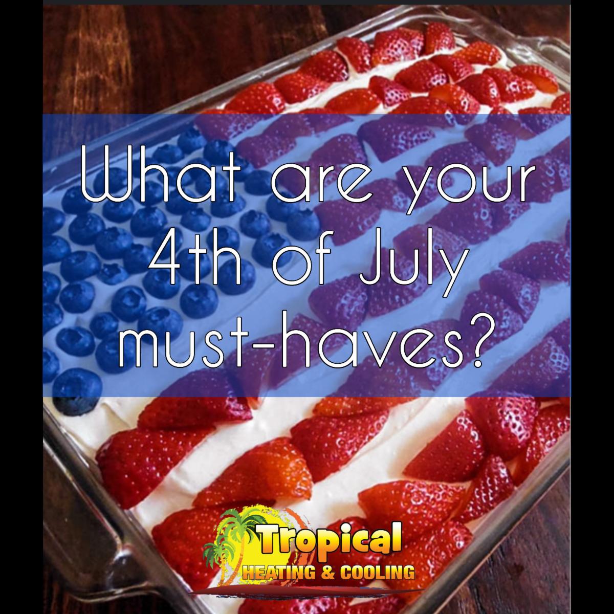 TropicalHeating's tweet photo. Dessert? Fireworks? Decorations?  🇺🇸
What are your 4th of July must-haves?
#4thofjulyweekend #4thofjuly #july4th #july4th2023 #starsandstripes #redwhiteandblue #staysafe #tropicalheatingandcooling #tropicaltom #TropicalTeam #TropicalVibes #TropicalParadise #Buffalocal #WNY https://t.co/zv6dGD8ujc
