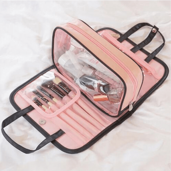 A stylish women's bag
It’s an excellent carrier for your skincare and makeup products. 
 #MakeupBag #BeautyEssentials #TravelMakeupBag #MakeupStorage #BeautyOrganization #StylishBag #BeautyOnTheGo #MakeupTools #MakeupProducts #TravelAccessory