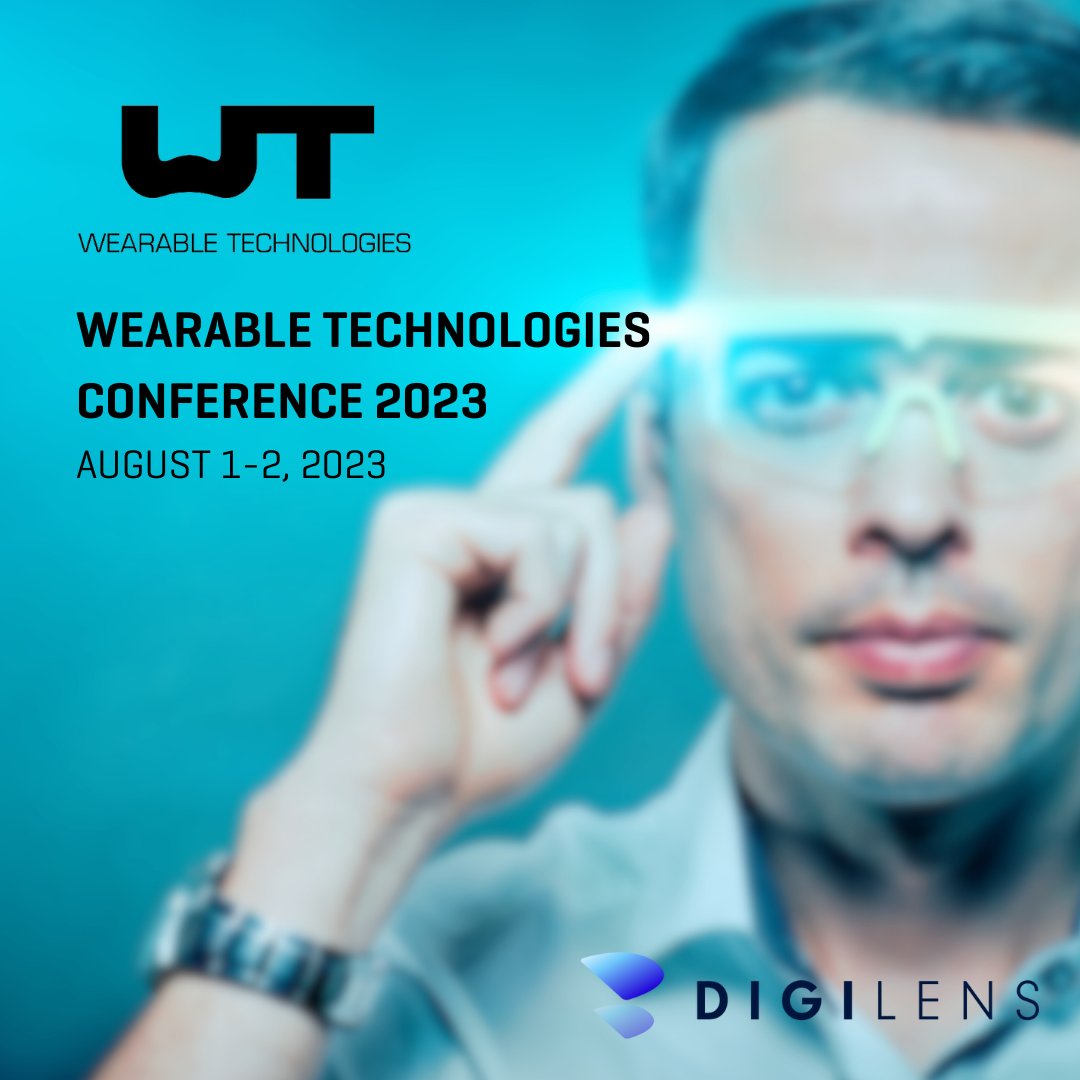 DigiLensInc's tweet photo. We'll be attending the 44th @WearableTech Conference in San Francisco on August 1st and 2nd. We hope to see you there!
https://t.co/znDNBDkavW
#WTUS23 #wearabletech #wearabletechnologies #AR #XR #smartglasses https://t.co/Nwx7uR3rBK