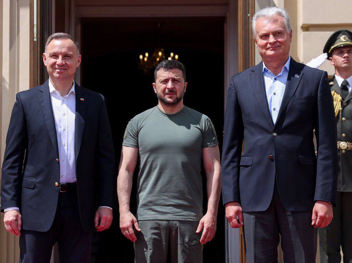 Les présidents de la Pologne, de la Lituanie et de l'Ukraine se réunissent en ce moment à Kiev dans le soi-disant 'format du triangle de Lublin'