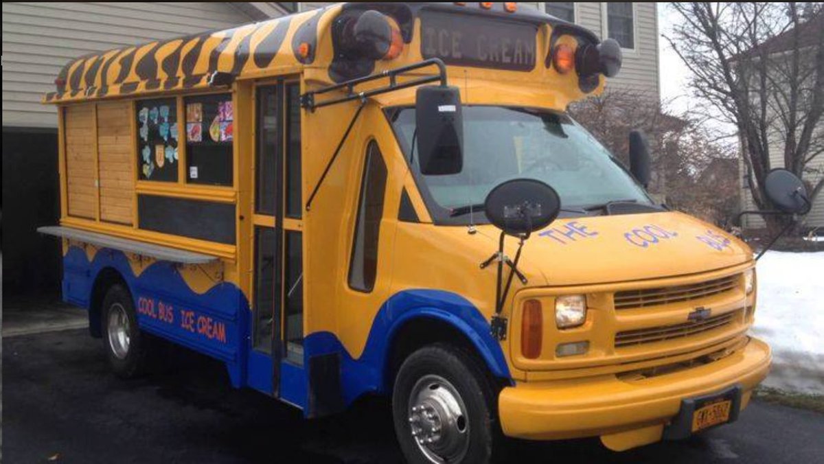 WeTransportInc's tweet image. Talk about a "cool" bus! What better way to make use of an old school bus than by starting a new business that kids are going to love, such as this ice cream truck!

#WETransport #schoolbus #schoolbusconversions #coolbuses