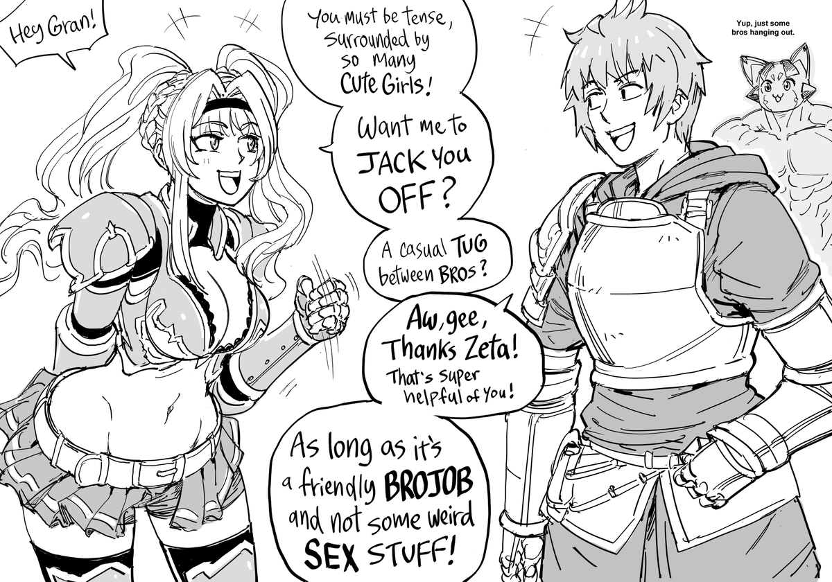 Patreon request: Granblue Fantasy, Zeta being a helpful bro.