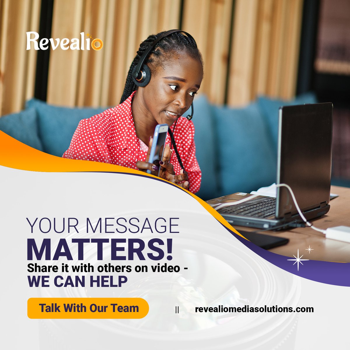 REVEALiO will get your message told in a way that compels others to connect with you. Contact us.

#video #story #videostorytelling #videomarketing #shortformvideo #leadgeneration #compelling #relatability #smallbusinessvideo #nonprofitvideo #innovativestorytelling #revealio