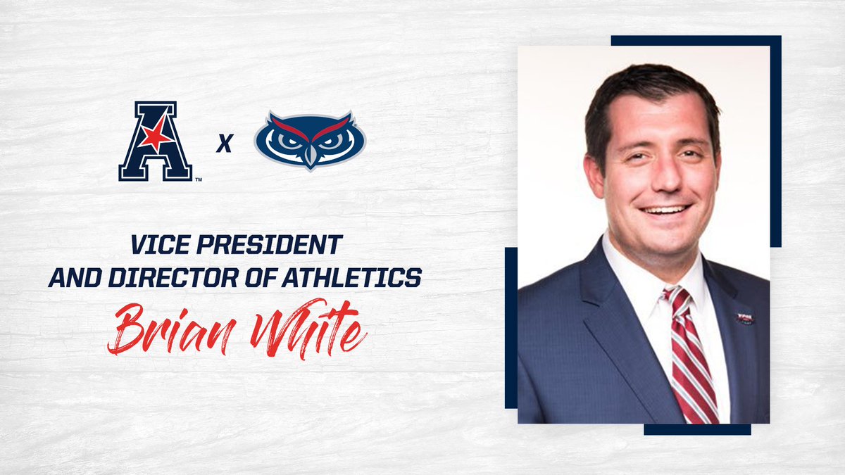 American_Conf's tweet image. Brian White - Vice President &amp;amp; Director of Athletics at @FAUAthletics 

Brian was named Director of Athletics in March 2018. He has wasted no time initiating the culture of #WinningInParadise in Boca Raton while helping the program grow in stature and national prominence.
