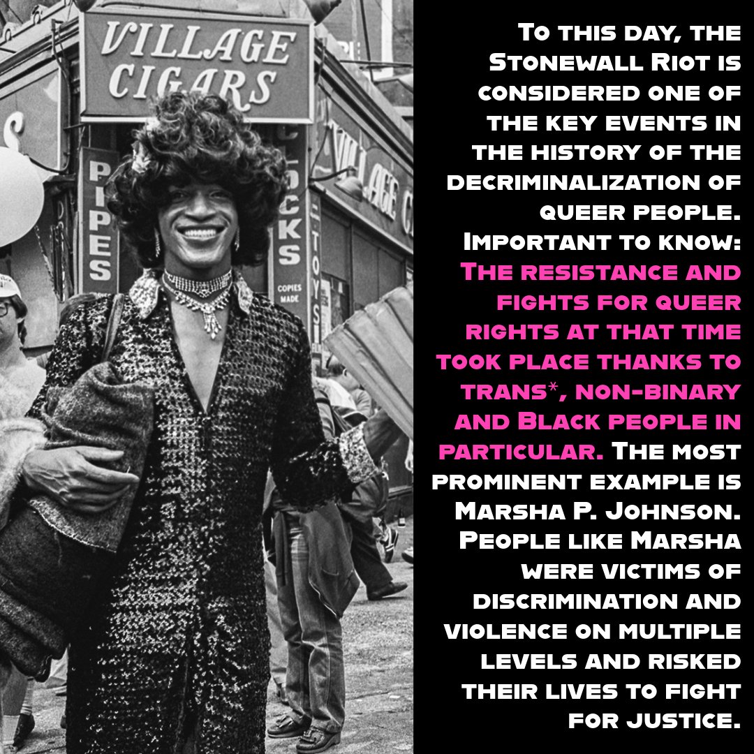 Heute ist 54-jähriges Jubiläum des Stonewall Riot. 
#pride #stonewallriot
