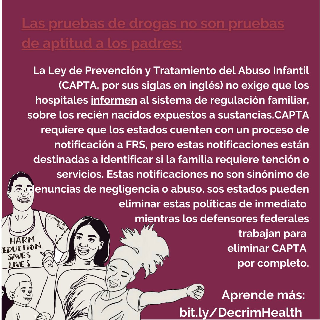 movfamilypower's tweet photo. END THE WAR WEDNESDAYS!
Separating a child from the care of their parents is one of the most violent actions a government can take against its people. https://t.co/glwEqmEpfS Image Descriptions: https://t.co/R6sPf7U5r7 #ReimagineSupport #NoMoreDrugWar #EndDrugTesting https://t.co/aGmZkmMG6l