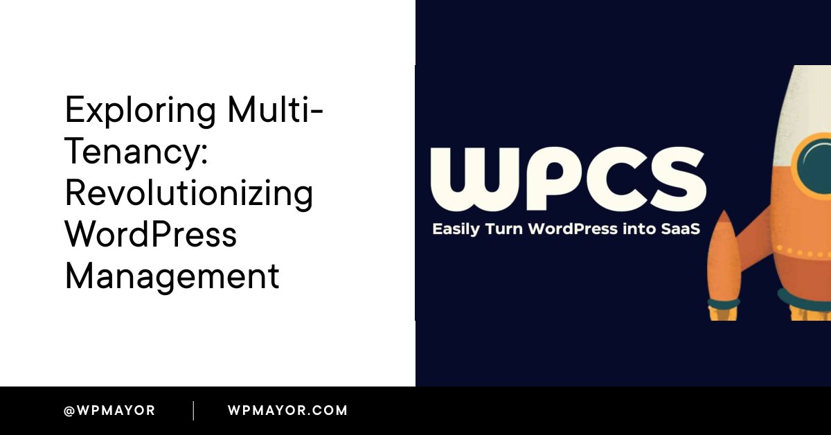 wpmayor's tweet image. 🌐 Step into the future of web development with @WPCS&apos;s multi-tenant platform for WordPress. It&apos;s like having a superhero cape for your websites! Embrace the power of multi-tenancy! #WordPress #WordPressMultisite #WooCommerceMultisite wpmayor.com/exploring-mult…