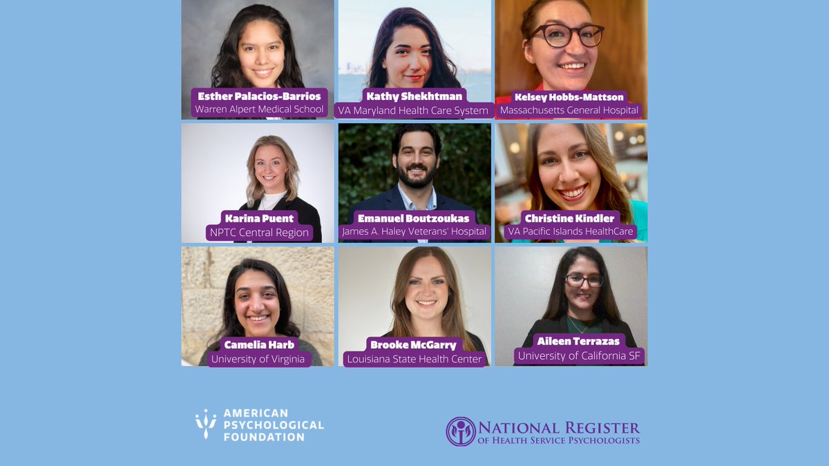 American Psychological Foundation (@ampsychfdn) on Twitter photo This year, <a href="/NatlRegister/">National Register</a> sponsored the relocation expenses of over 80 students to attend their pre-doctoral internships.
Congratulations to these recipients! <a href="/PittLifeLab/">LIFE Lab</a> <a href="/CameliaHarb/">Camelia Harb</a> <a href="/BoutzoukasNeuro/">Manoli Boutzoukas, PhD</a> <a href="/kathyshekhtman/">Kathy Shekhtman, PhD</a> This year, <a href="/NatlRegister/">National Register</a> sponsored the relocation expenses of over 80 students to attend their pre-doctoral internships.
Congratulations to these recipients! <a href="/PittLifeLab/">LIFE Lab</a> <a href="/CameliaHarb/">Camelia Harb</a> <a href="/BoutzoukasNeuro/">Manoli Boutzoukas, PhD</a> <a href="/kathyshekhtman/">Kathy Shekhtman, PhD</a>