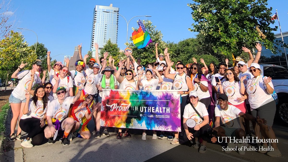 UTHealthSPH's tweet photo. Happy #Pride! Our faculty, staff, and students joined the Houston Pride Parade and celebrated our inclusive communities with music, dance, and cheers. https://t.co/CGiaU2Islg