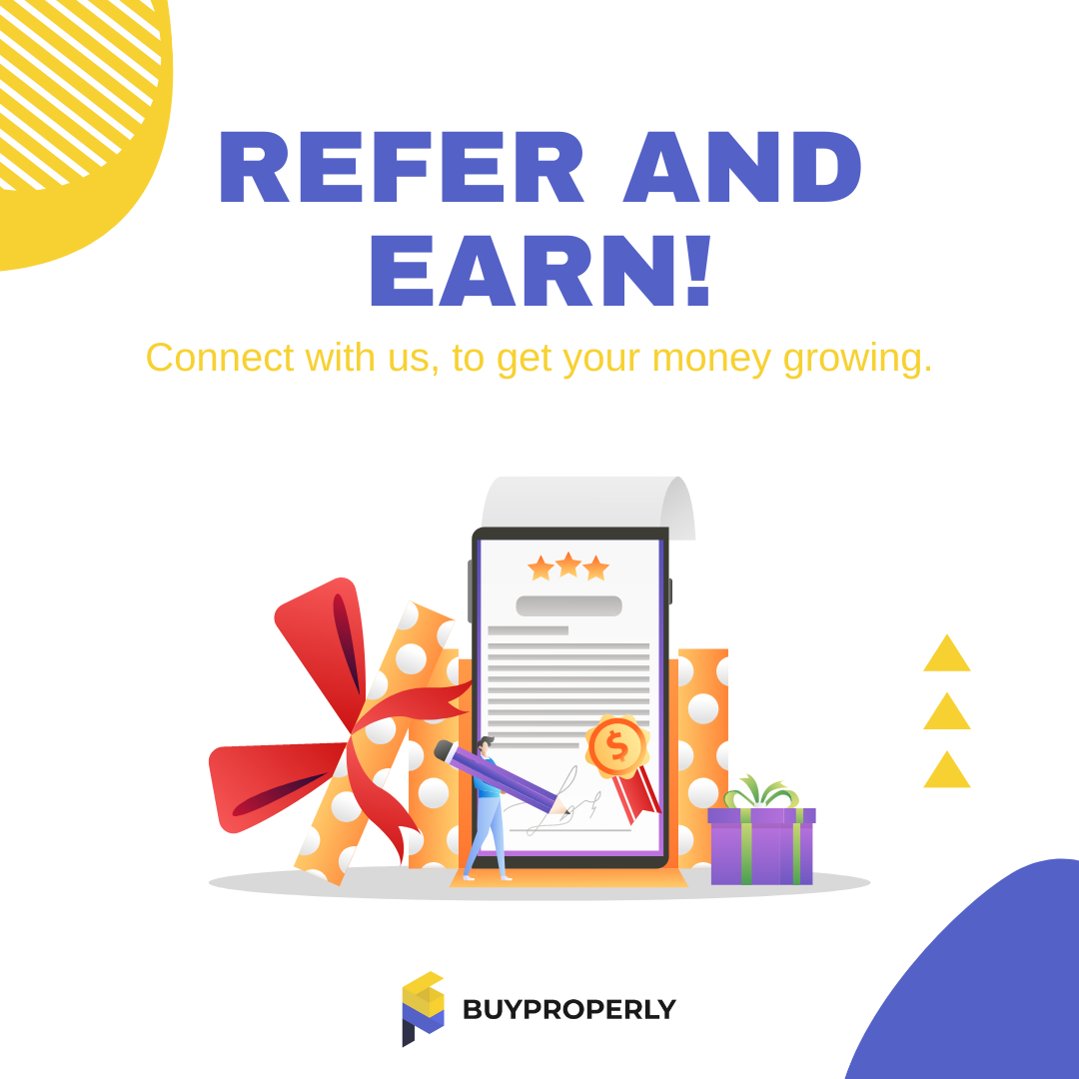 Introducing BuyProperly's referral program: invite friends to invest, and both of you get $100! 💼💰 🔥 Share your referral link, they sign up & invest, you earn $100! They get $100 too! It's a win-win! 💵💪 Get Started: hubs.la/Q01W5VdM0 #ReferAndEarn #Refer #RealEstate