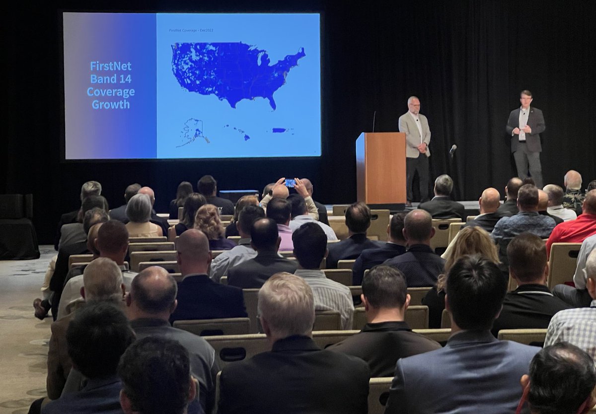 TJ Kennedy (@tjpublicsafety) on Twitter photo <a href="/jrbratch/">Jeff Bratcher</a> highlighting the additional 100,000 miles of band 14 <a href="/FirstNet/">FirstNet, Built with AT&T</a> growth just last year while the <a href="/FirstNetGov/">FirstNet Authority</a> PPP with <a href="/ATT/">AT&T</a> added a total of 250,000 square miles of additional coverage. Amazing to see more & more coverage nationwide. #NPSBN <a href="/jrbratch/">Jeff Bratcher</a> highlighting the additional 100,000 miles of band 14 <a href="/FirstNet/">FirstNet, Built with AT&T</a> growth just last year while the <a href="/FirstNetGov/">FirstNet Authority</a> PPP with <a href="/ATT/">AT&T</a> added a total of 250,000 square miles of additional coverage. Amazing to see more & more coverage nationwide. #NPSBN