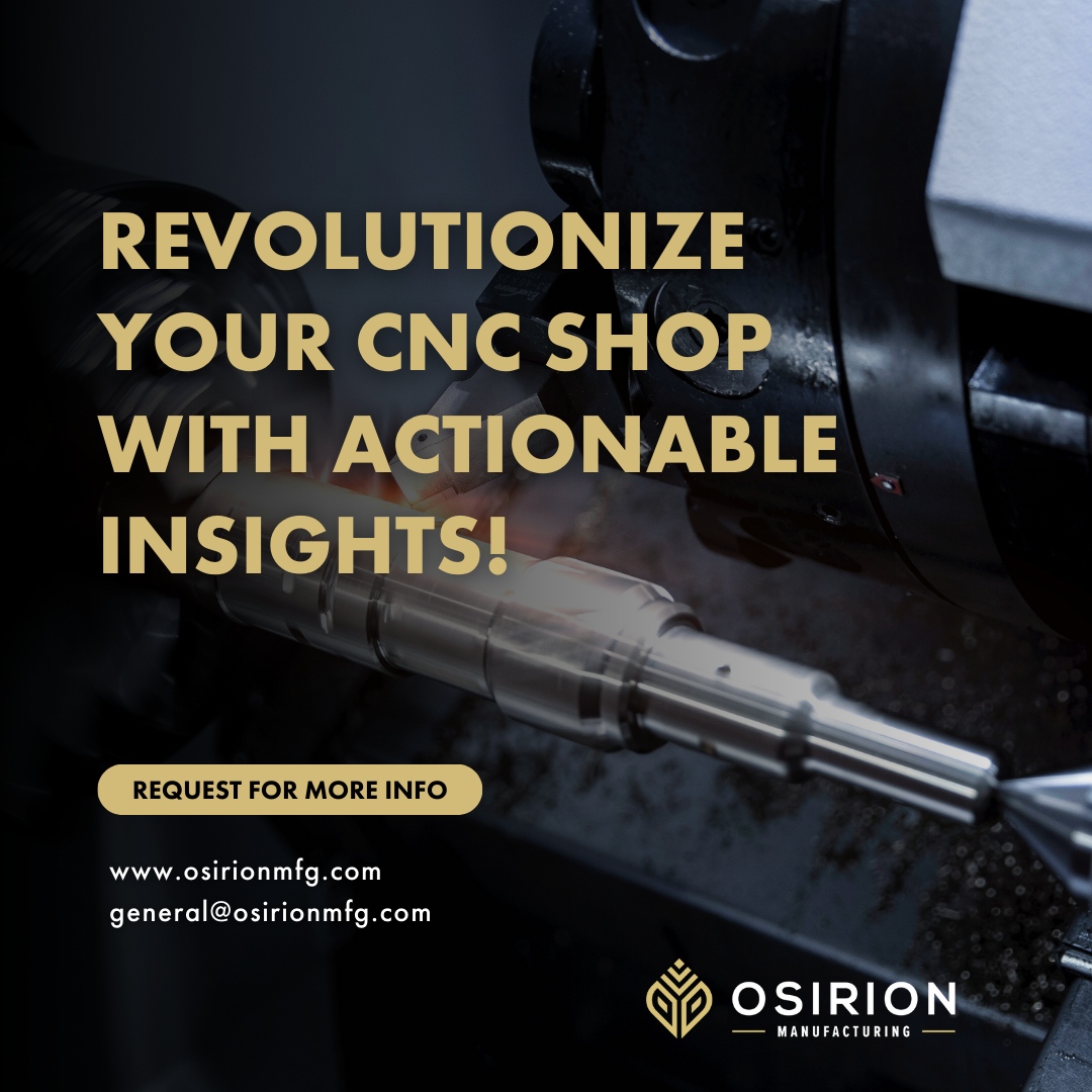 Unleash the power of data in your NC shop! Revolutionize your operations with actionable insights that drive efficiency and productivity. 

Don't miss out on the future of manufacturing. Contact us today for more information!

#manufacturing #industrialmanufacturing