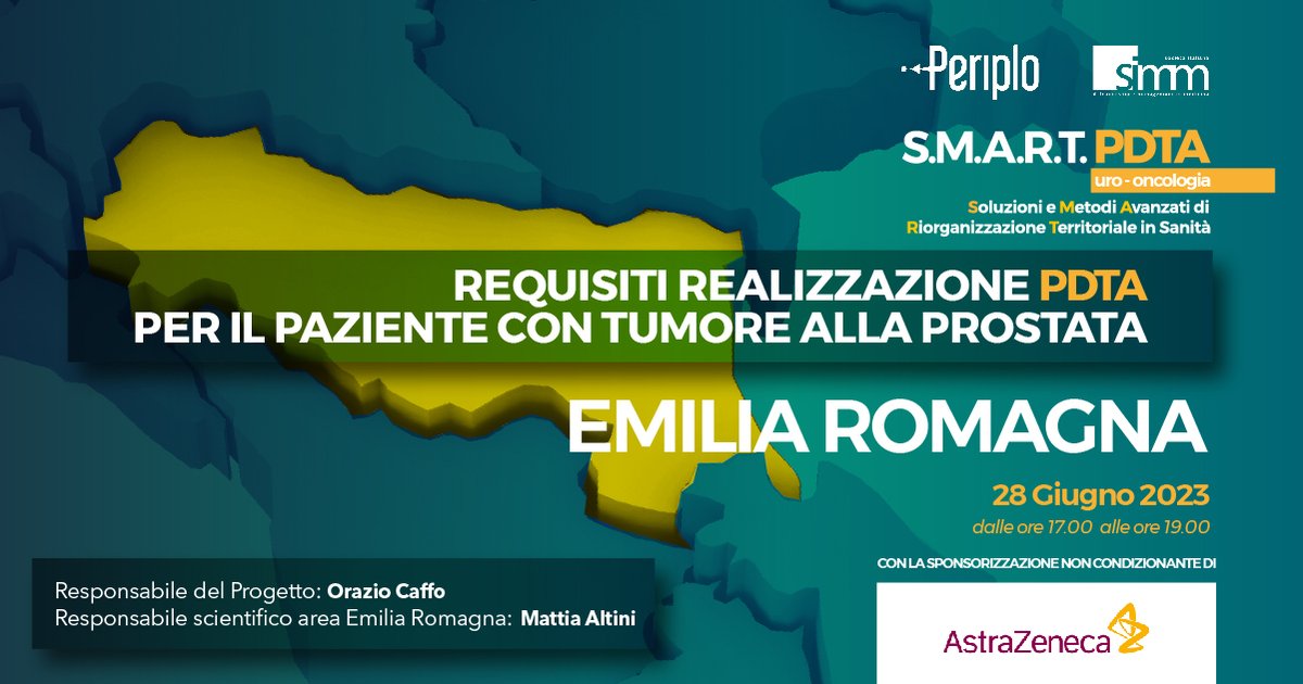 Over (@overeventi) on Twitter photo OGGI 📆 28 Giugno:
S.M.A.R.T. PDTA - Requisiti Realizzazione PDTA per il paziente con tumore alla prostata 📍 Emilia Romagna.
Responsabile del Progetto: Orazio Caffo
Responsabile scientifico area Emilia Romagna: <a href="/AltiniMattia/">mattia altini</a>.
overgroup.eu/evento/requisi…
#OverEventi #PDTA OGGI 📆 28 Giugno:
S.M.A.R.T. PDTA - Requisiti Realizzazione PDTA per il paziente con tumore alla prostata 📍 Emilia Romagna.
Responsabile del Progetto: Orazio Caffo
Responsabile scientifico area Emilia Romagna: <a href="/AltiniMattia/">mattia altini</a>.
overgroup.eu/evento/requisi…
#OverEventi #PDTA