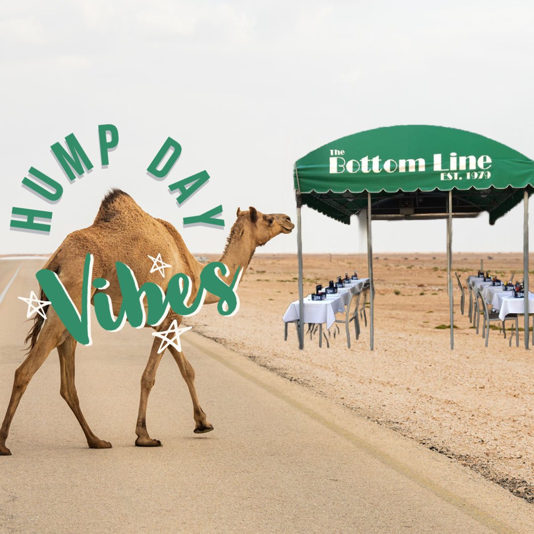 BottomLineDC's tweet image. #HappyHumpDay! It's #lunchtime, so haul your hump on over to the BL to enjoy an al fresco lunch. Or belly up to the bar, which ever best celebrates making it through the first half of the week. Plus there's the #NHLDraft at 7pm, and @USMNT plays at 9:30pm in the CONCACAF Gold Cup