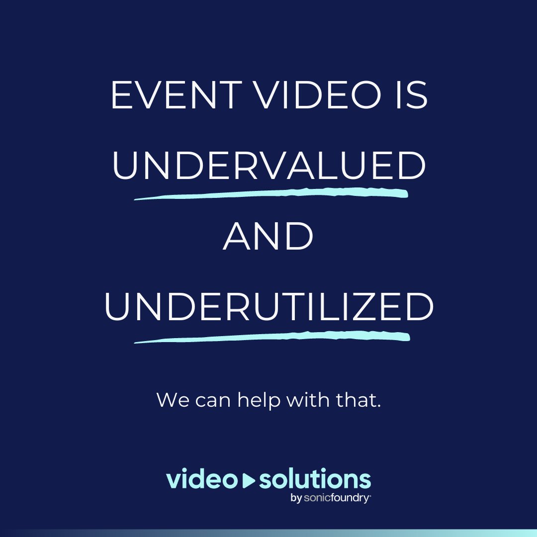 vidsolutionspro's tweet image. From capture to insights, our advisors are focused on building solutions that multiply the value of your video content and help you meet your goals.

Visit bit.ly/3NvPE9Z to learn more!

#VideoSolutions #EventVideo #VideoStrategy